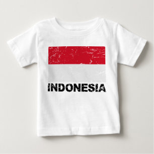 Vintage Flagge Indonesiens Baby T-shirt