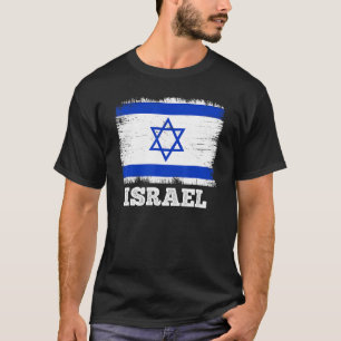 Vintage-Flagge Israel Land Retro-Flagge Israelisch T-Shirt