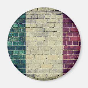 Vintage-Flagge Italiens Magnet