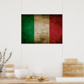 Vintage Flagge Italiens Poster (Küche)