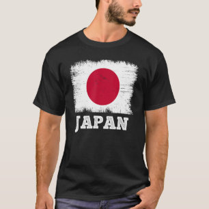 Vintage-Flagge Japan Land Retro-Flagge Japanisch T-Shirt