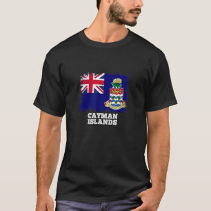 Vintage Flagge Kaimaninseln Rückflagge Kaimanisch T-Shirt