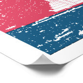 Vintage Flagge Kambodschas Poster (Ecke)