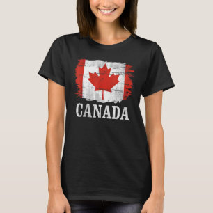 Vintage Flagge Kanadas für Kanada T-Shirt