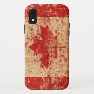 Vintage-Flagge kanadisches Ahornblatt Kanada Apple Case-Mate iPhone Hülle