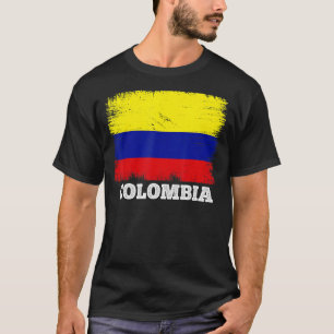 Vintage-Flagge Kolumbien Land Retro-Flagge Kolumbi T-Shirt