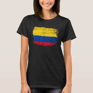 Vintage-Flagge Kolumbiens für kolumbianisch T-Shirt