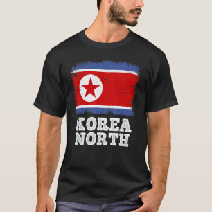 Vintage Flagge Korea Nordland Rückzugsflagge Nordn T-Shirt