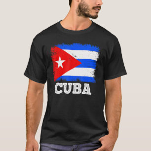 Vintage-Flagge Kuba Land Retro-Flagge Kubanisch T-Shirt