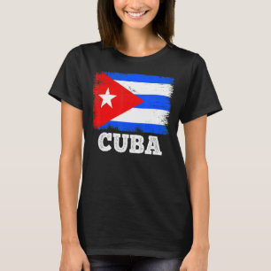 Vintage Flagge Kubas Länderrücksichtflagge Kuba T-Shirt