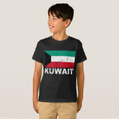 Vintage Flagge Kuwaits T-Shirt (Vorne ganz)