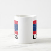 Vintage Flagge Laos Kaffeetasse (Mittel)
