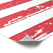 Vintage Flagge Liberias Poster (Ecke)