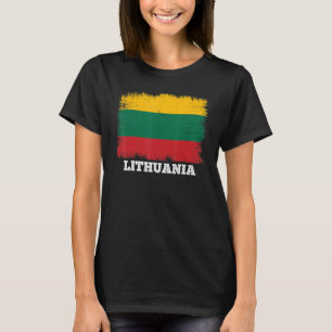 Vintage-Flagge Litauen Land Retro-Flagge Litauen T-Shirt