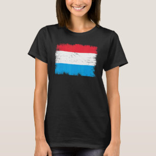 Vintage-Flagge Luxemburg Luxemburger Unabhängigkei T-Shirt