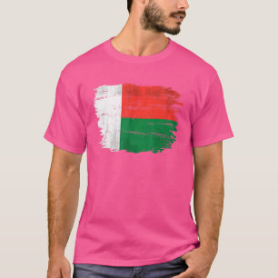 Vintage-Flagge Madagaskars für Malagasy T-Shirt