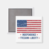 Vintage Flagge Magnet (Vorderseite/Rückseite)