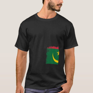 Vintage-Flagge Mauretanien Mauretanischer Unabhäng T-Shirt