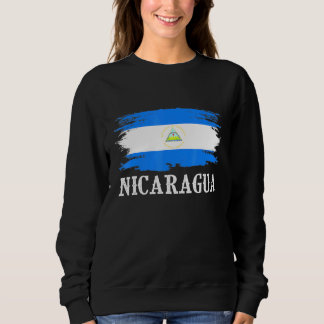 Vintage Flagge Nicaragua I Liebe Nicaragua Sweatshirt