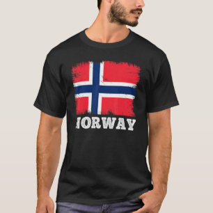 Vintage-Flagge Norwegen Land Retro-Flagge Norwegis T-Shirt