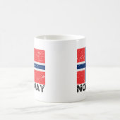 Vintage Flagge Norwegens Kaffeetasse (Mittel)