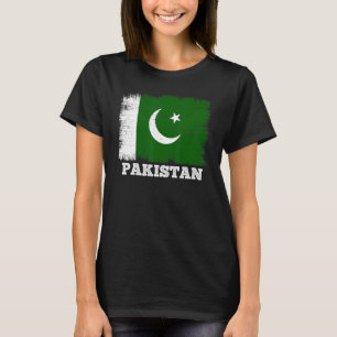 Vintage-Flagge Pakistan Land Retro-Flagge Pakistan T-Shirt