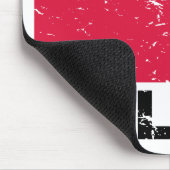 Vintage Flagge Polens Mousepad (Ecke)