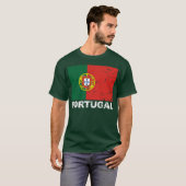 Vintage Flagge Portugals T-Shirt (Vorne ganz)