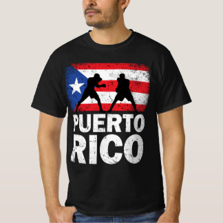 Vintage Flagge Puerto Rico Boxen T-Shirt