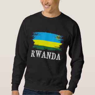 Vintage Flagge Ruandas I. Liebe Ruanda Sweatshirt