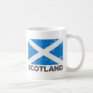 Vintage Flagge Schottlands Kaffeetasse