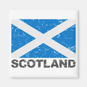 Vintage Flagge Schottlands Magnet