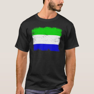 Vintage-Flagge Sierra Leone Sierra-leonischer Unab T-Shirt