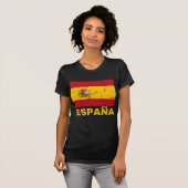 Vintage Flagge Spaniens T-Shirt (Vorne ganz)