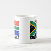 Vintage Flagge Südafrikas Kaffeetasse (Mittel)
