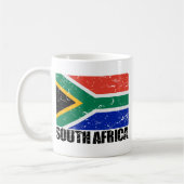 Vintage Flagge Südafrikas Kaffeetasse (Links)