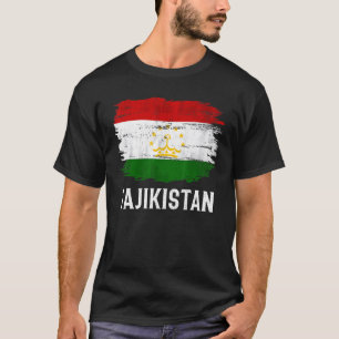 Vintage Flagge Tadschikistans für Tadschikistan T-Shirt