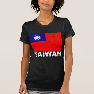 Vintage Flagge Taiwans T-Shirt