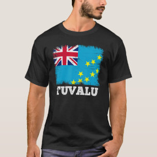 Vintage Flagge Tuvalu Land Retro-Flagge Tuvali T-Shirt