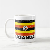 Vintage Flagge Ugandas Kaffeetasse (Links)
