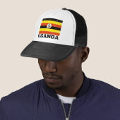 Vintage Flagge Ugandas Truckerkappe (Beispiel)