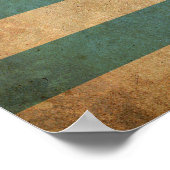 Vintage Flagge Uruguays Poster (Ecke)