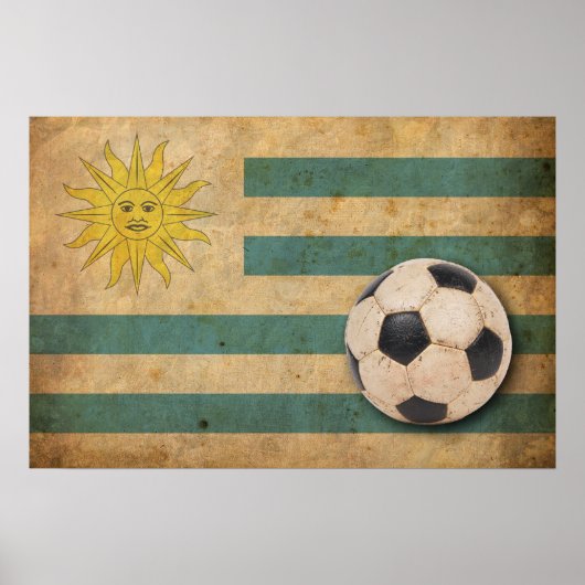 Vintage Flagge Uruguays Poster (Vorne)