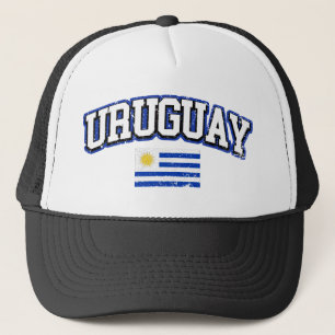 Vintage Flagge Uruguays Truckerkappe