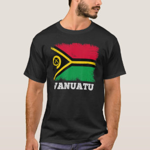 Vintage Flagge Vanuatu Land Retro-Flagge Vanuatuan T-Shirt