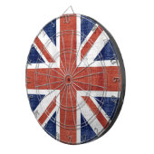 Vintage Flagge Vereinigtes Königreich 2 Dartscheibe (Vorderseite rechts)