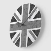 Vintage Flagge Vereinigtes Königreich 3 Große Wanduhr (Winkel)