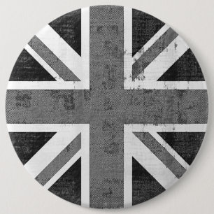 Vintage-Flagge Vereinigtes Königreich Quadratische Button