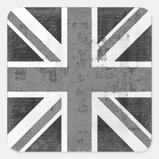 Vintage Flagge Vereinigtes Königreich Stickers (Vorderseite)