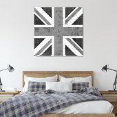 Vintage Flagge Vereinigtes Königreich ummantelte C Leinwanddruck (Insitu (Schlafzimmer))